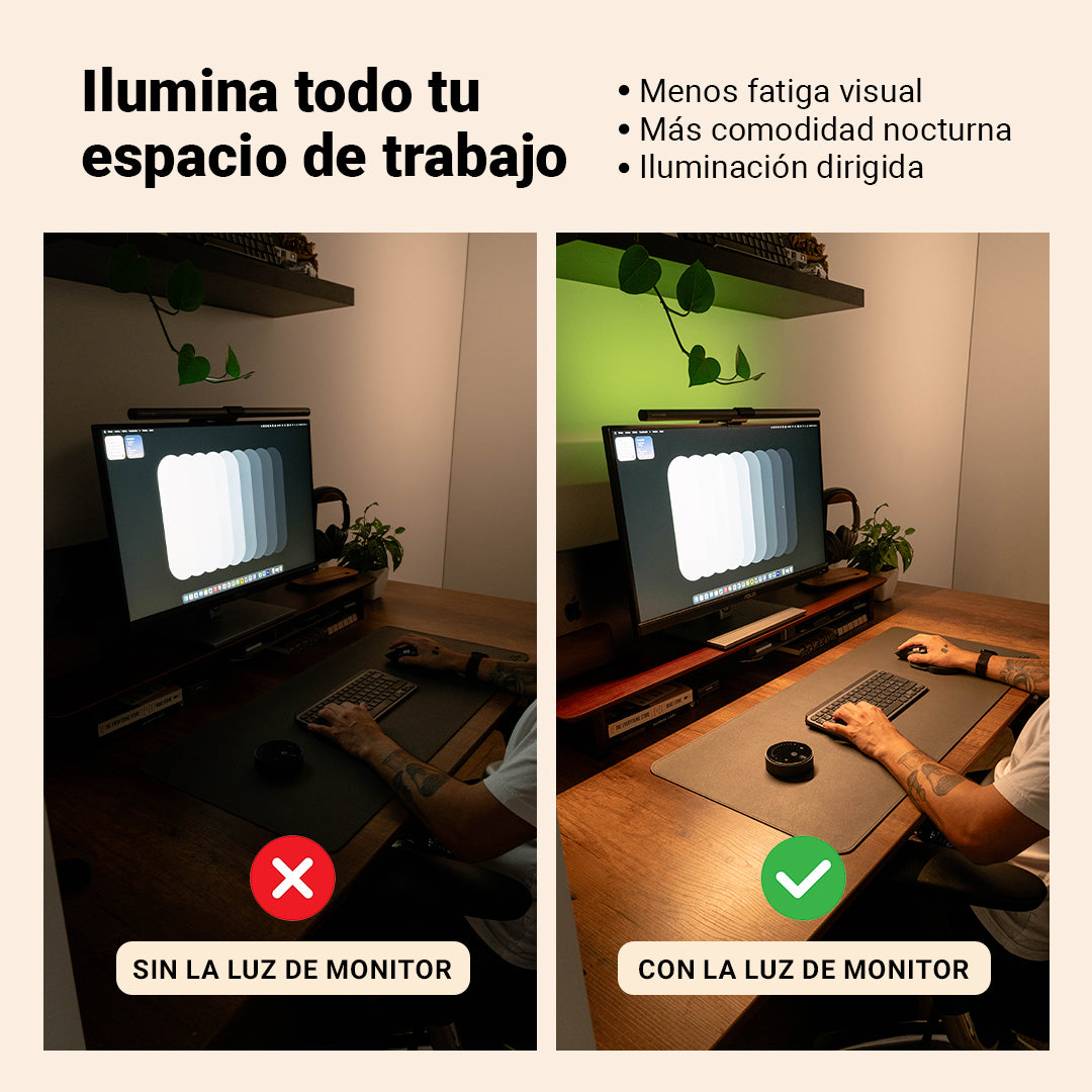 Barra de Luz para Monitor con RGB Trasera