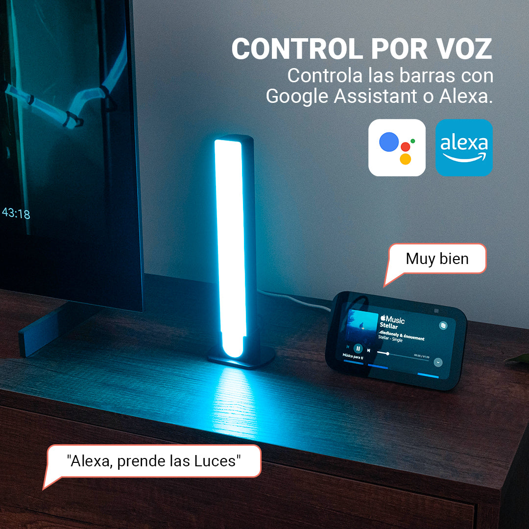 Barras de Luz LED RGB Inteligentes