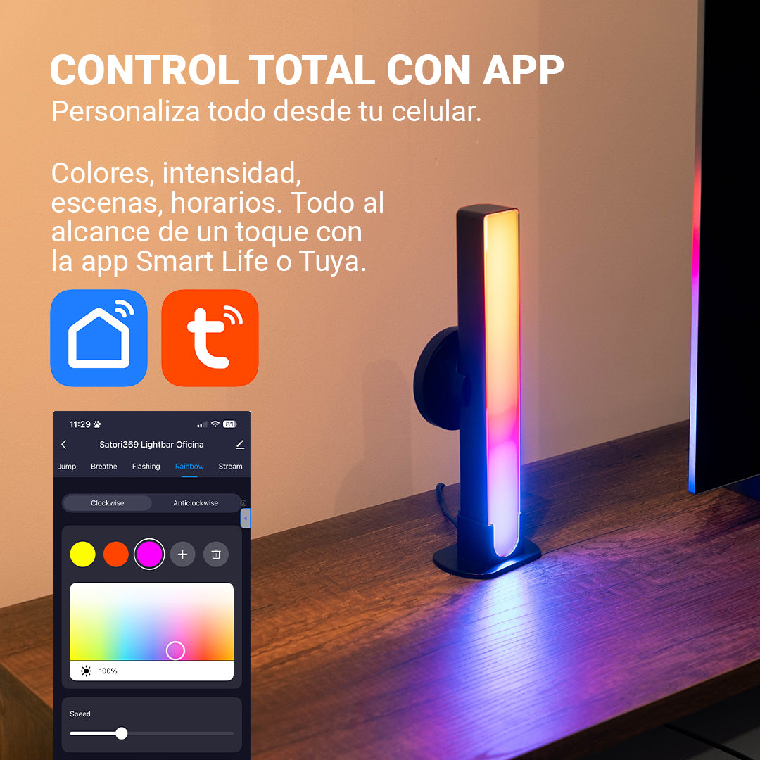 Barras de Luz LED RGB Inteligentes