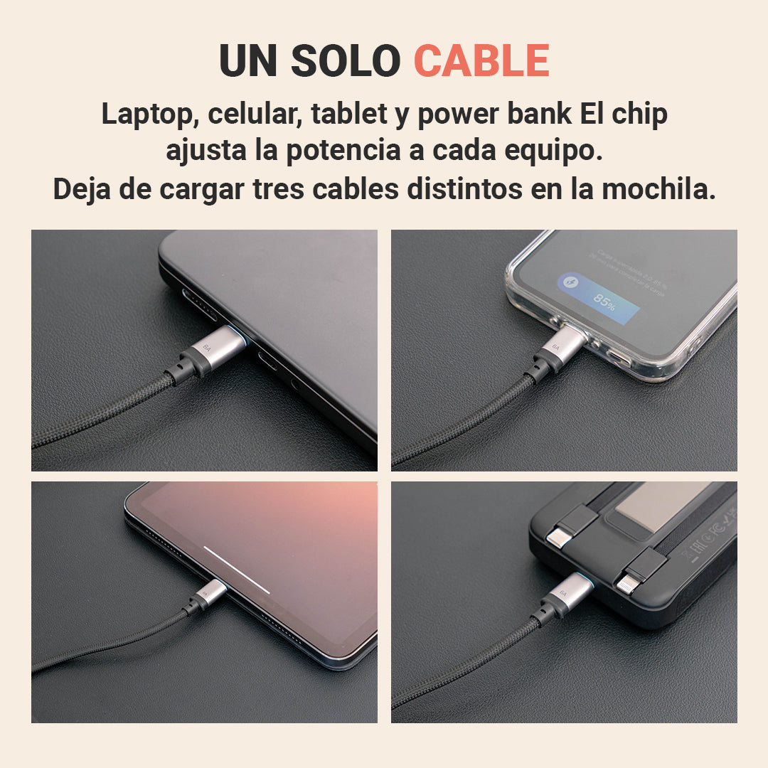 Cable USB-C para Laptop 240W · 1.5m