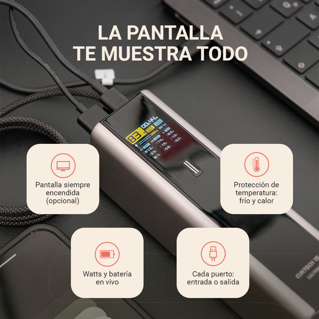 Power Bank para Laptop 140W · 20.000mAh