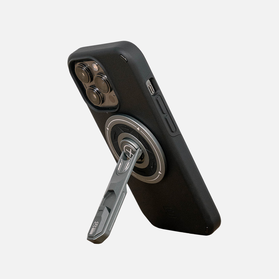 Soporte Magnético y Giratorio para celular con Grip Ergonómico