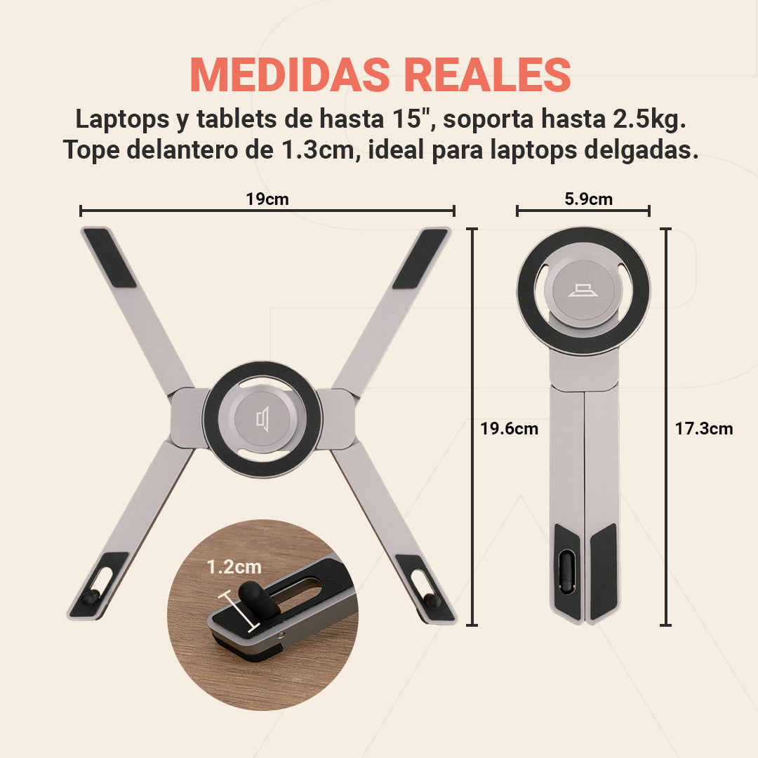 Soporte Portátil Premium 3 en 1 para Laptop