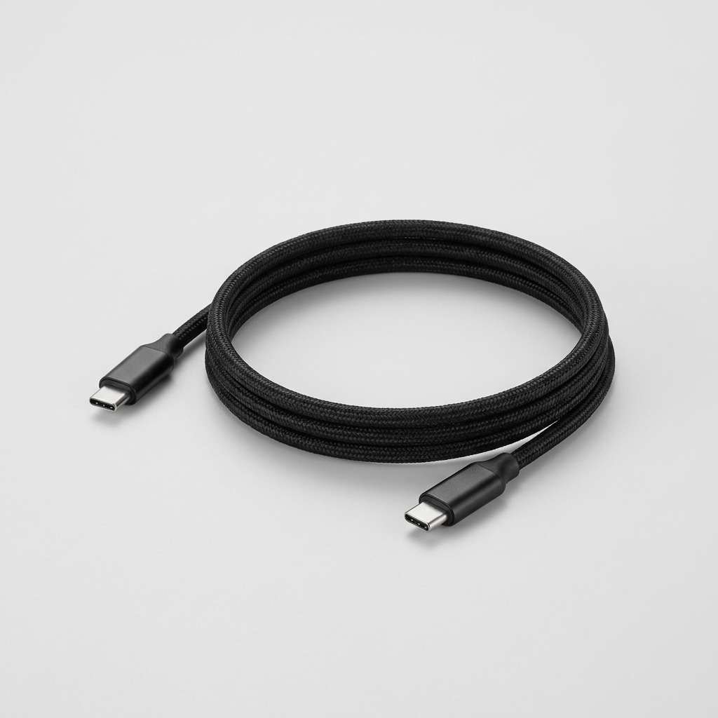 Cable USB-C a USB-C Trenzado 3A · 1m