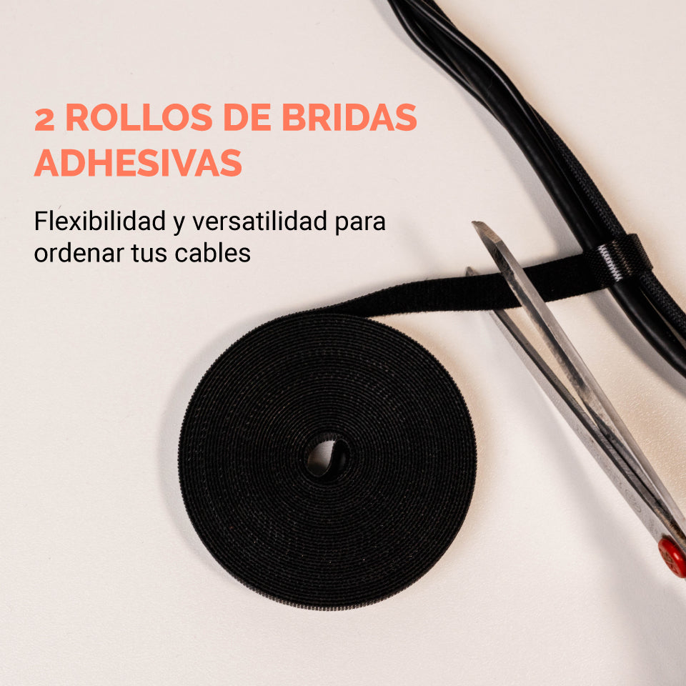 Kit de organización de cables de 126 piezas