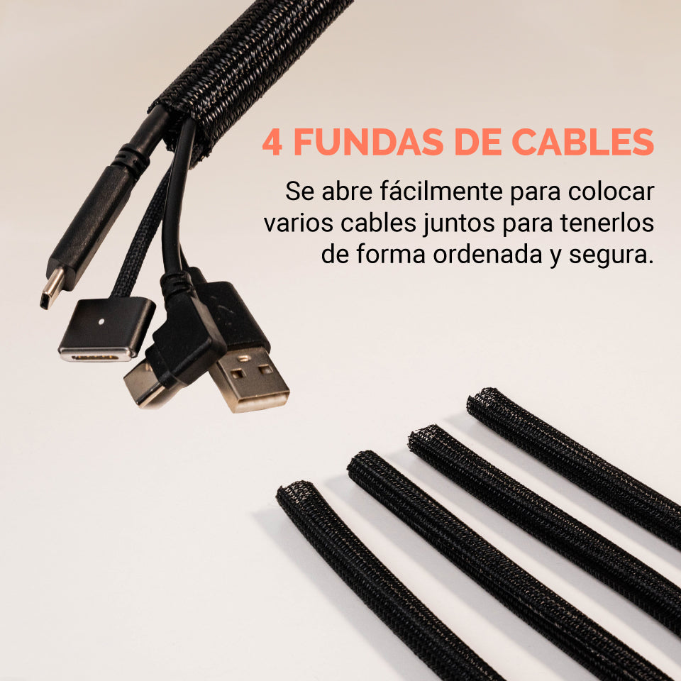 Kit de organización de cables de 126 piezas