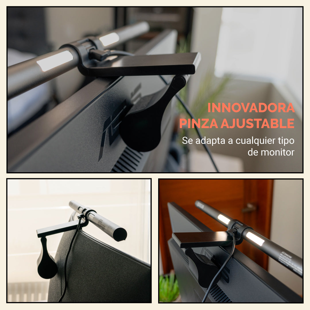 Barra de Luz LED para Monitor con Control de Luz y Color