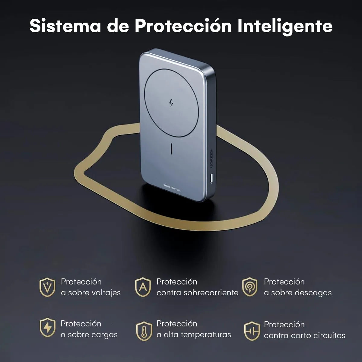 Power bank Magnético Ugreen 20W Magnético de 10000mAh