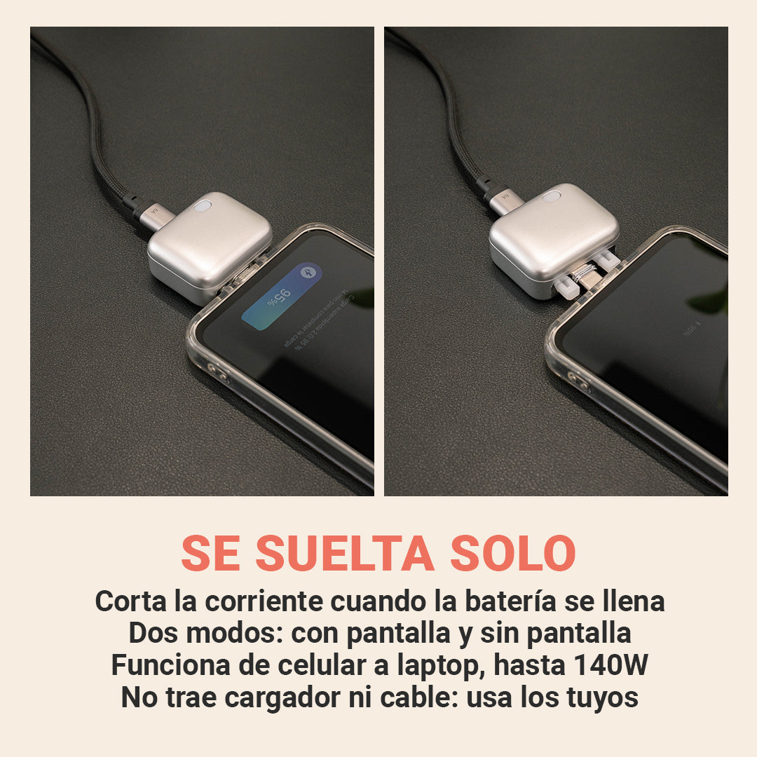 Adaptador USB-C de hasta 140W con Desconexión Automática