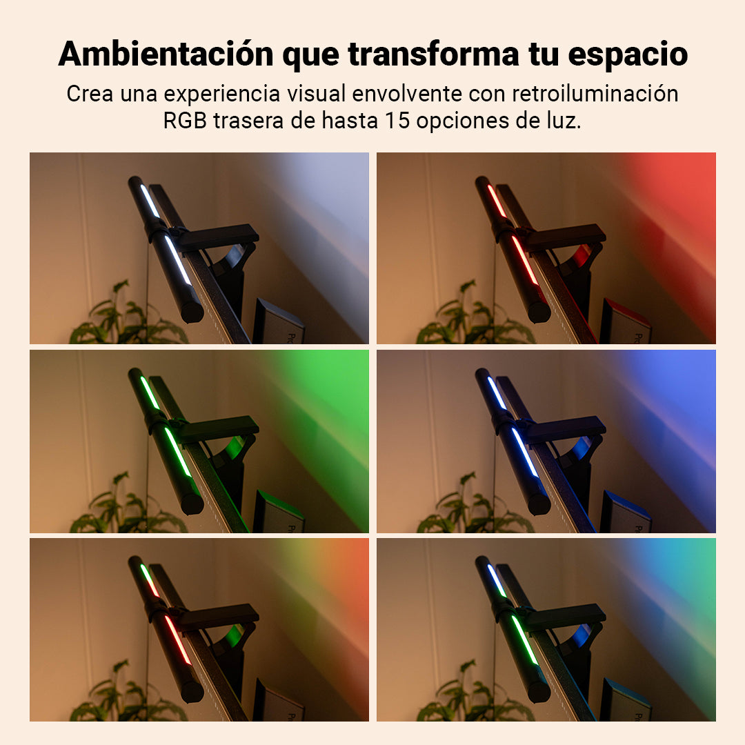 Barra de Luz para Monitor con RGB Trasera