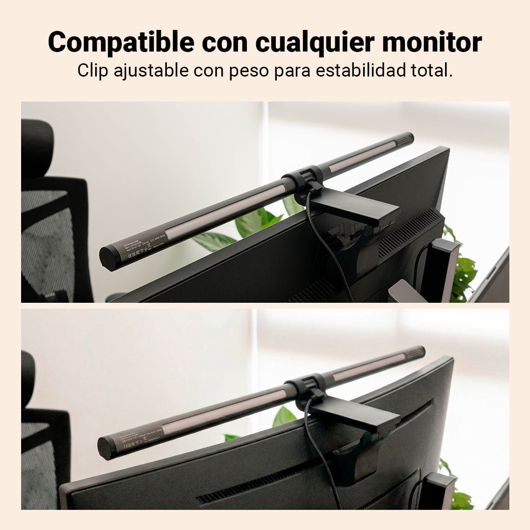 Barra de Luz para Monitor con RGB Trasera