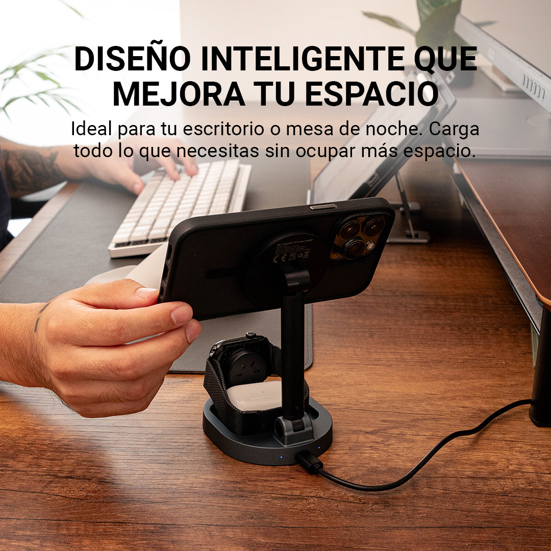 Cargador 3 en 1 Smart Base de 15W