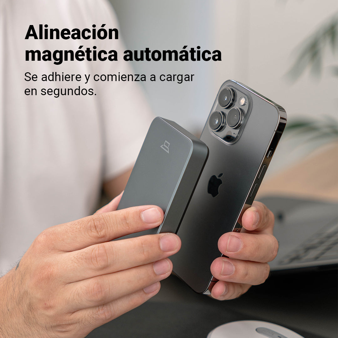 Power Bank Magnético 3-en-1 de 10000mAh