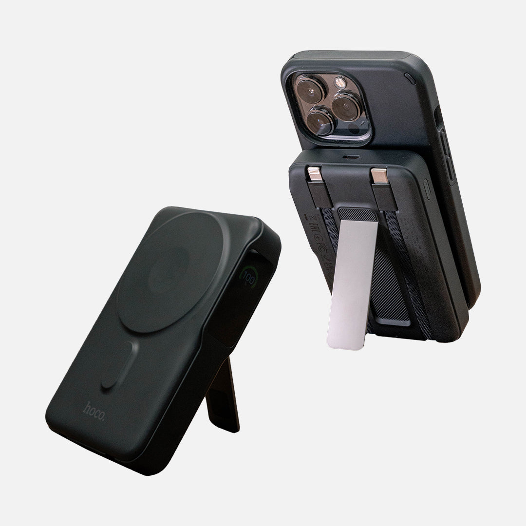 Power Bank Magnético 4-en-1 con Pantalla · 10.000mAh