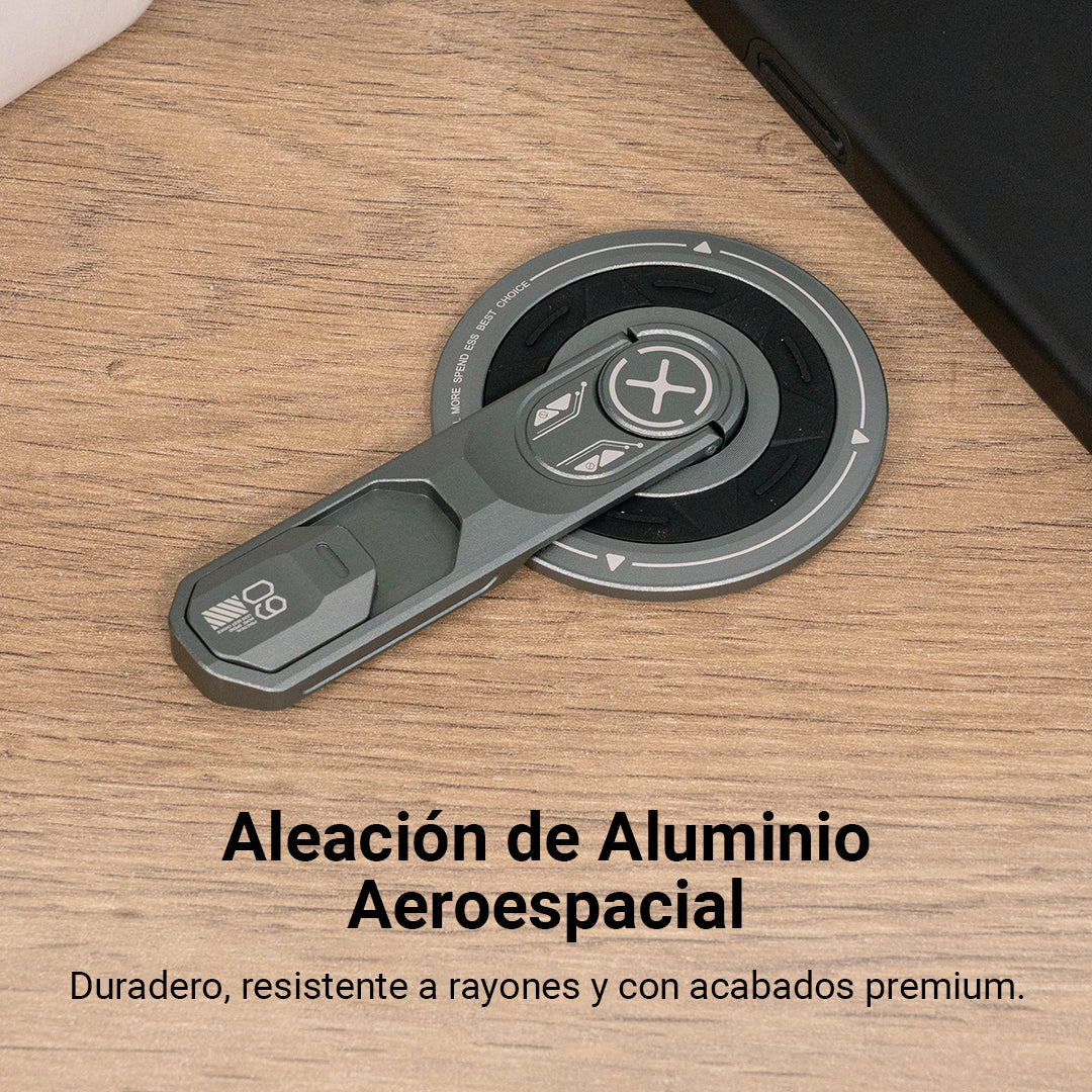 Soporte Magnético y Giratorio para celular con Grip Ergonómico