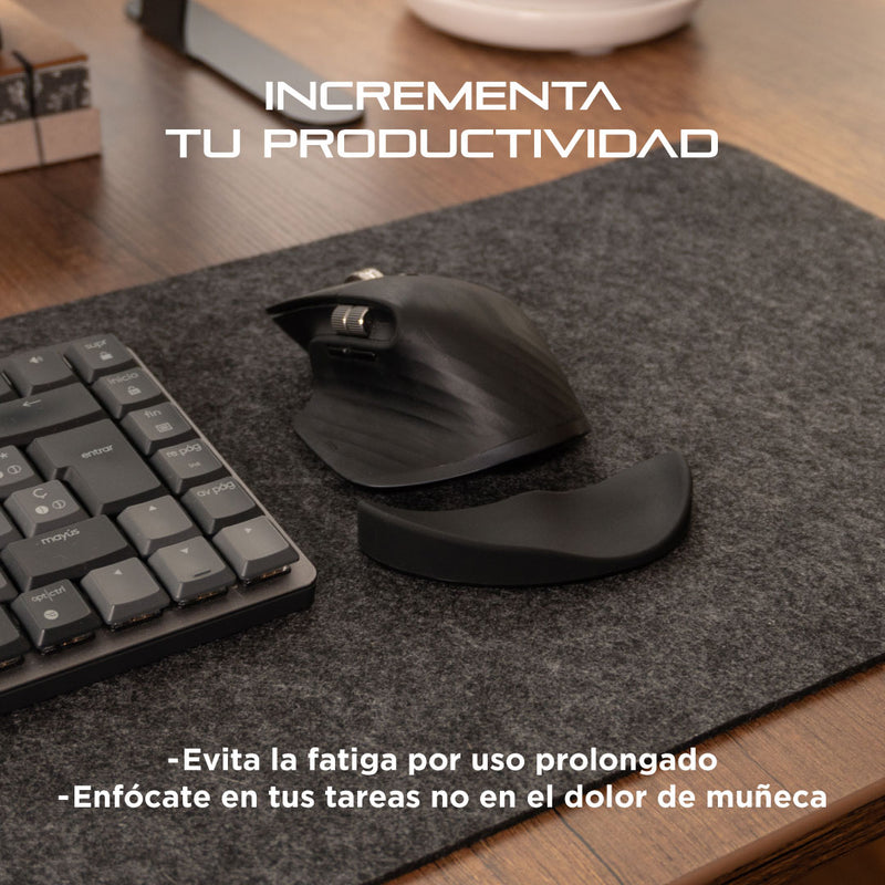 Reposamuñecas Ergonómico Deslizante para Gaming y Trabajo