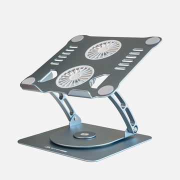 Soporte de Laptop Giratorio 360 con Ventilador